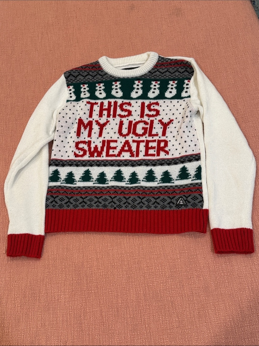 "This Is My Ugly Sweater" Kids Holiday Sweater - youth size large